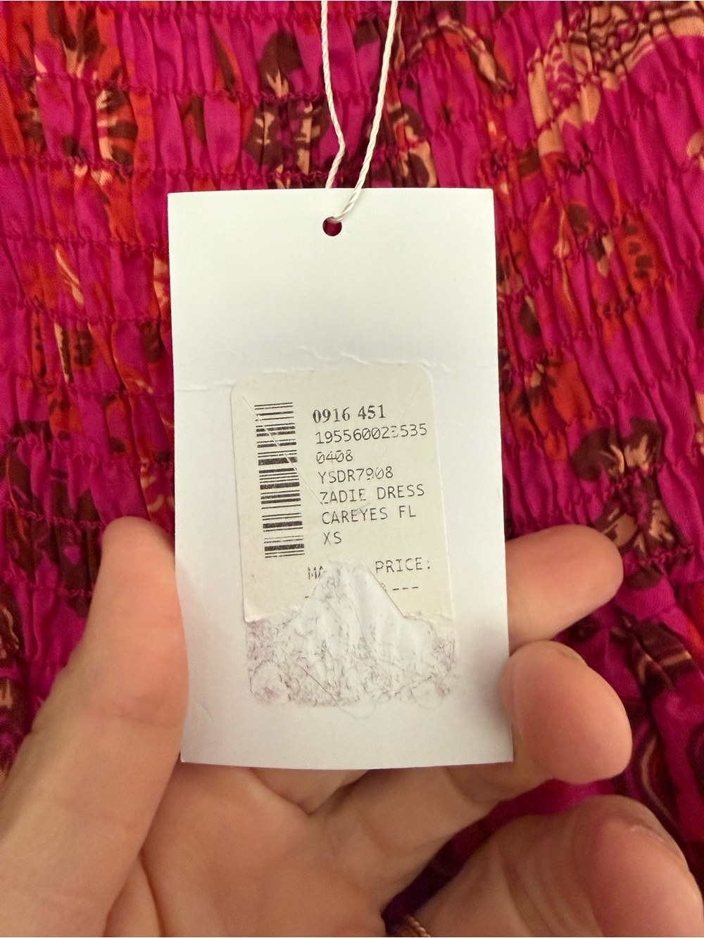 Misa Los Angeles Zadie Pink Smocked floral mini dress, size XS - Picture 7 of 12